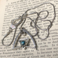 Artefact Architectural Pendant in Silver and Topaz