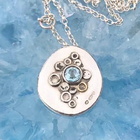 Buy The Silver Mini Blue Topaz Necklace From British Jewellery Designer  Daniella Draper – Daniella Draper UK